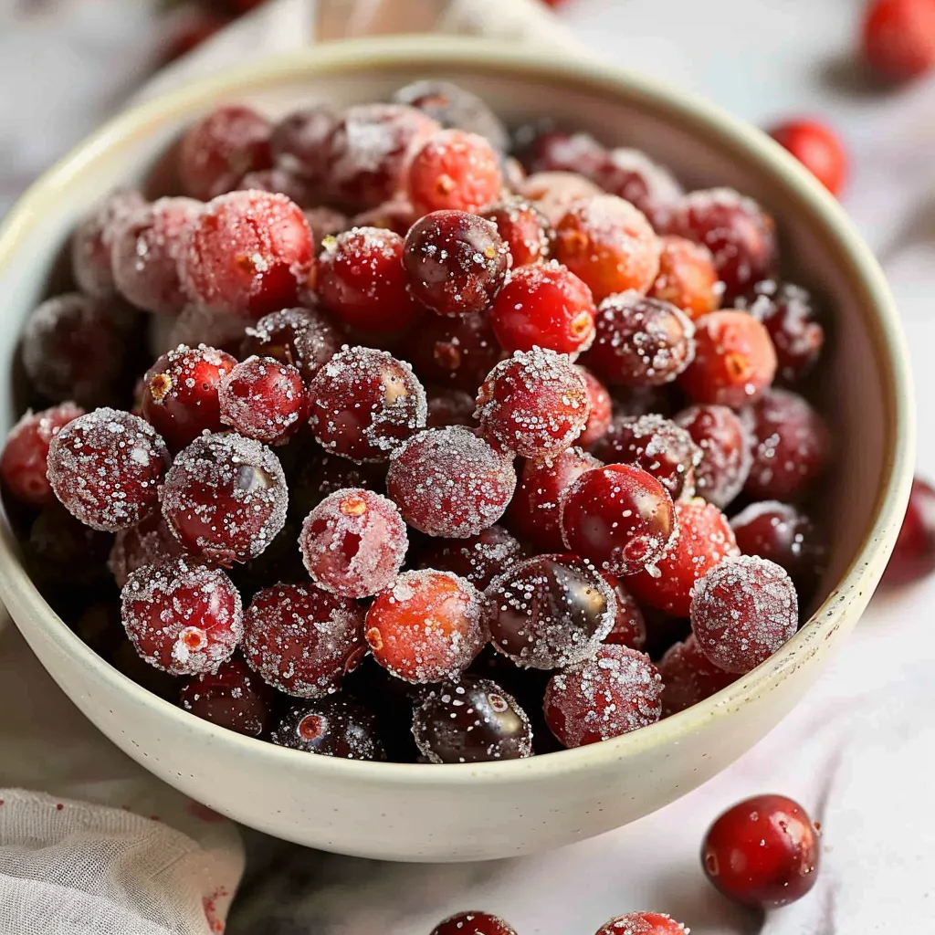 Irresistible 3Ingredient Sugared Cranberries for Festive Joy