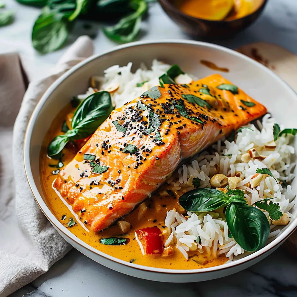 Savor Bold Baked Thai Red Curry Salmon for Flavorful Dining