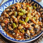 Black Eyed Peas and Okra