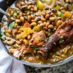 Black Eyed Peas With Smoked Turkey Leg