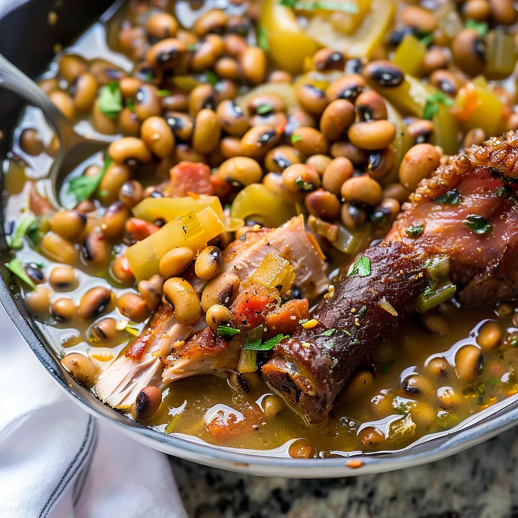 Savory Black Eyed Peas Smoked Turkey Leg Recipe Delight
