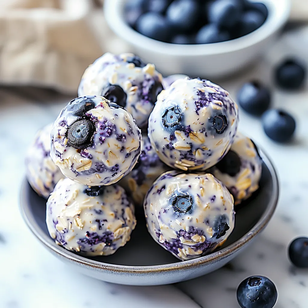 Irresistible Blueberry Cheesecake Protein Bites for Energy Burst