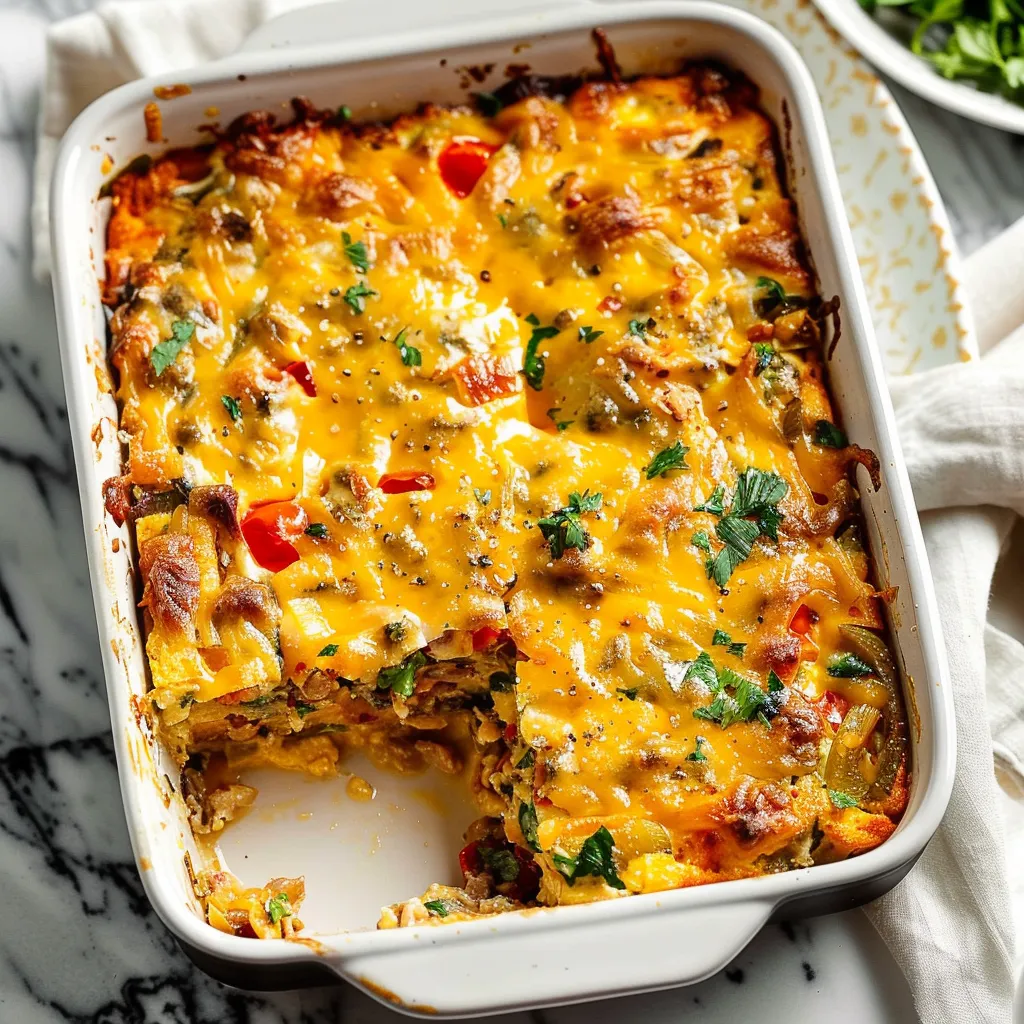 cheesy breakfast casserole