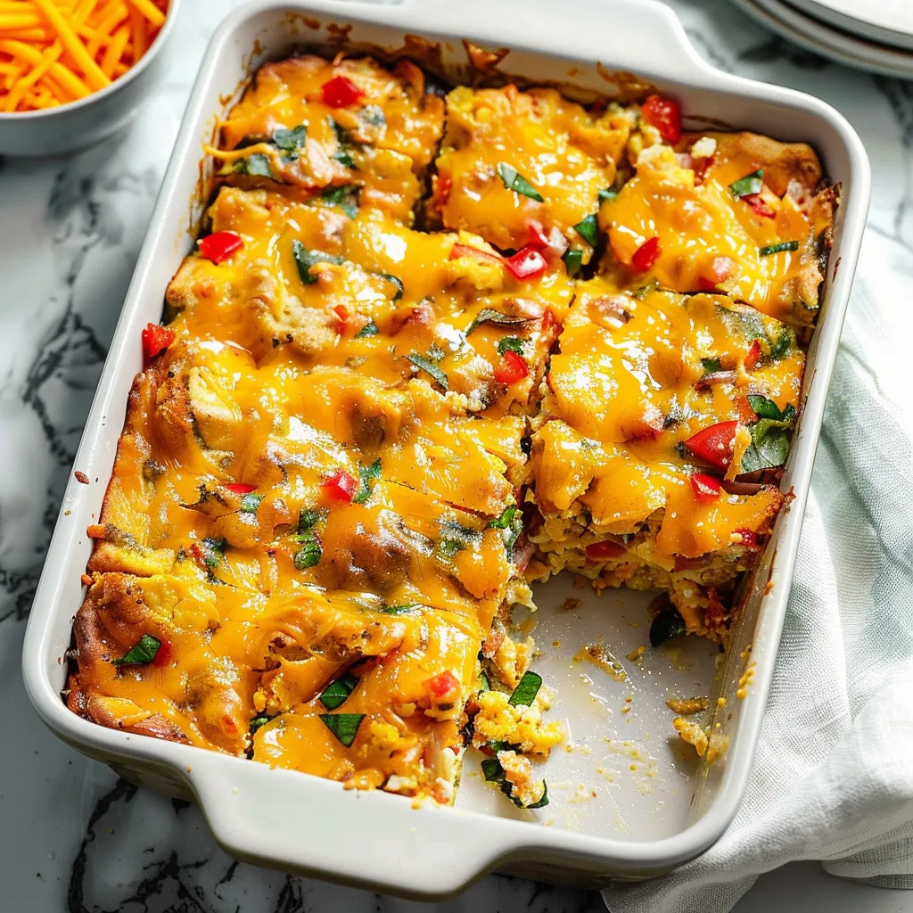 Irresistible Cheesy Breakfast Casserole Recipe for All Ages
