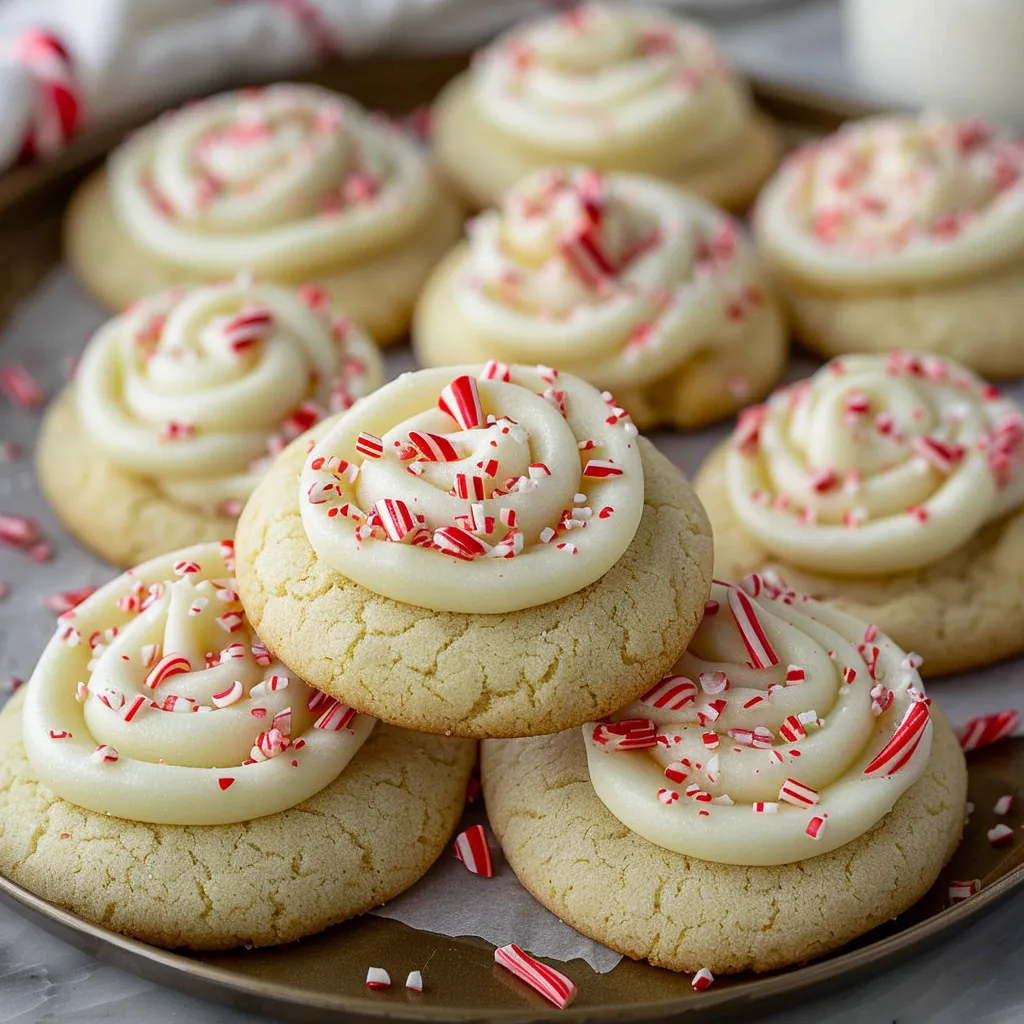 Christmas Peppermint Sugar Cookies