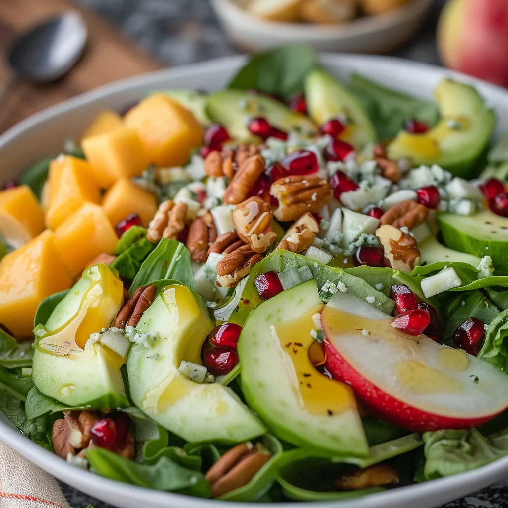 Christmas Salad With Honey Mustard Dressing