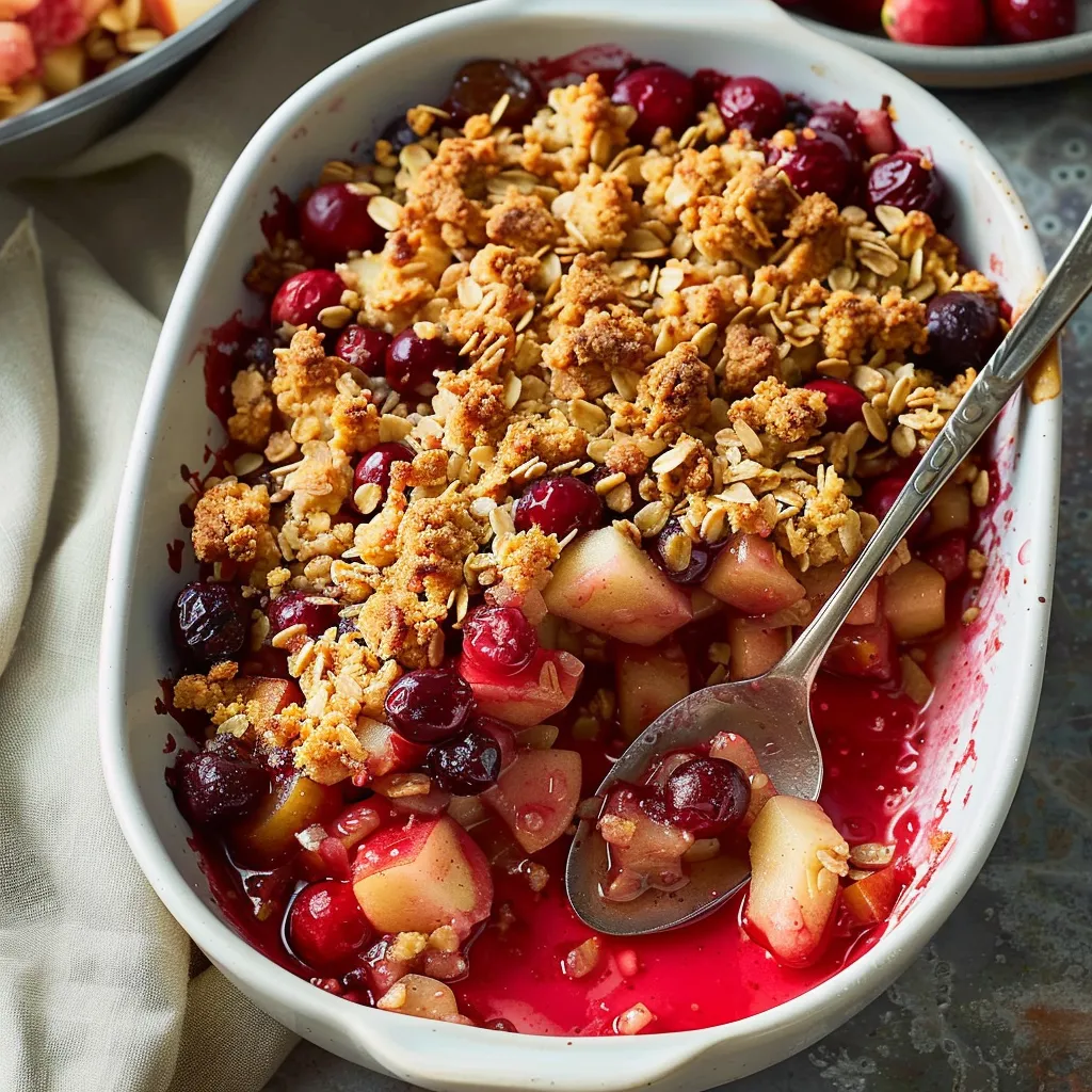 Irresistible Cranberry Apple Crisp Quick Easy Recipe