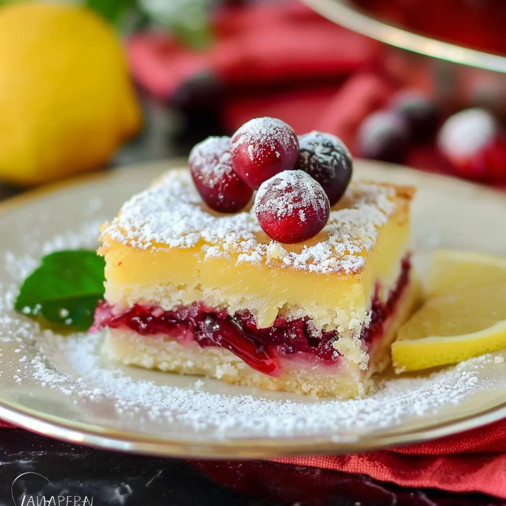 Delicious Cranberry Lemon Bars Irresistible Sweet Tart Treats
