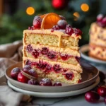 Cranberry Orange Layer Cake with Citrus Buttercream