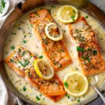 Creamy Lemon Garlic Salmon Piccata