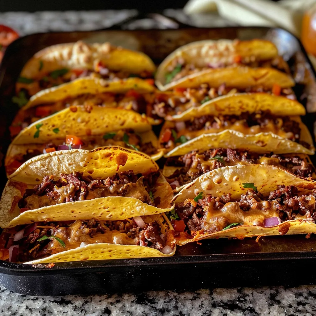 Crispy Baked Beef Tacos Irresistible Flavor in Every Bite