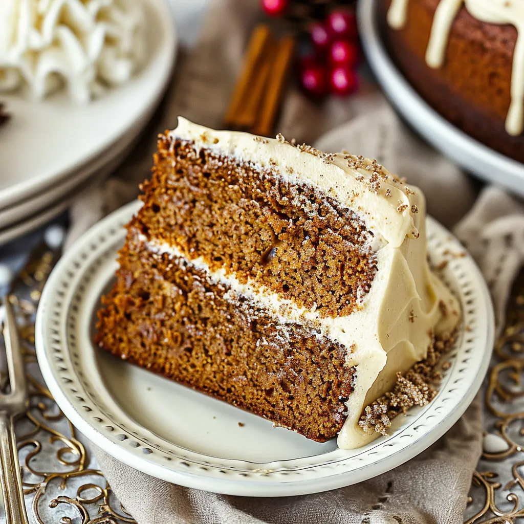 Irresistible Gingerbread Cake with Cinnamon Molasses Frosting
