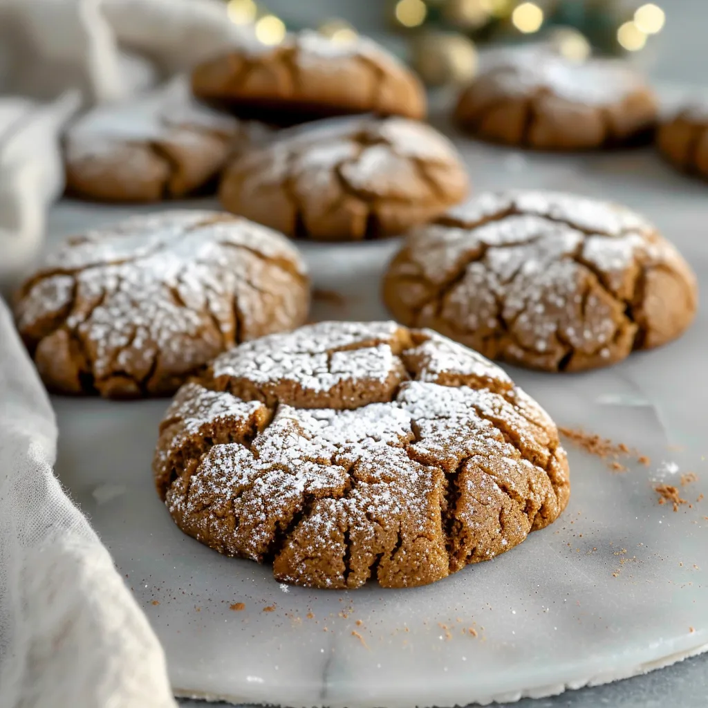 Irresistible Gingerbread Crinkle Cookies Recipe for Holiday Bliss