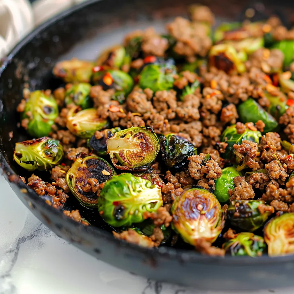 Savory Ground Beef Brussels Sprouts for Delicious Dinners