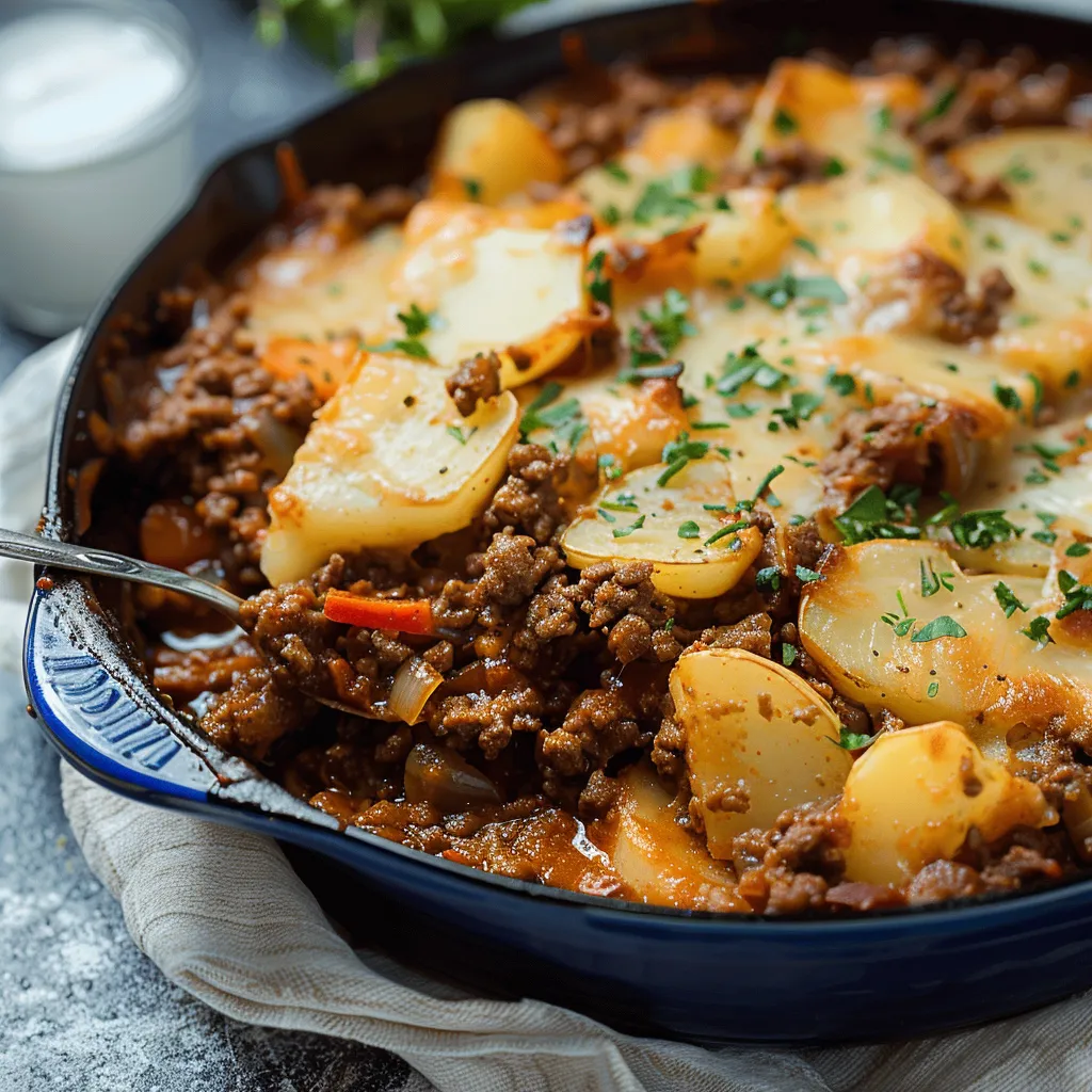 Savory Hobo Casserole with Ground Beef Easy Comfort Dish