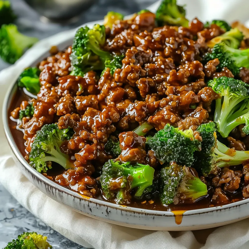 Savory Honey Garlic Ground Beef and Broccoli Recipe Tonight