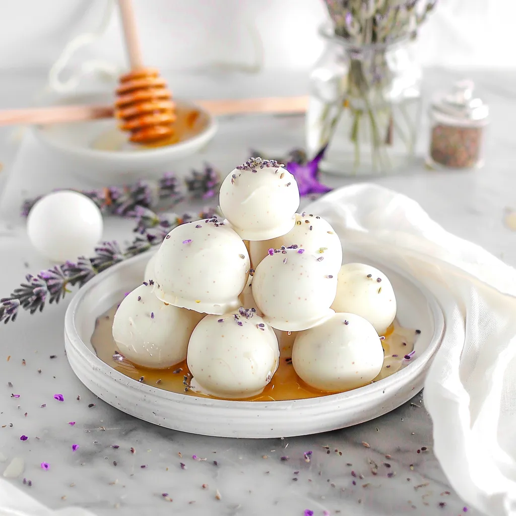 Delicious Honey Lavender White Chocolate Truffles Recipe