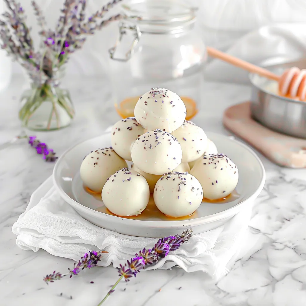 Honey Lavender White Chocolate Truffles