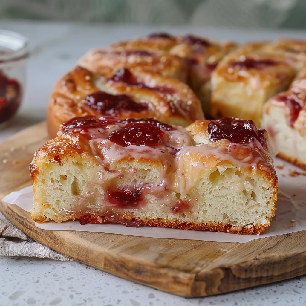 Irresistible Jam Donut Focaccia Sweet Soft Savory Delight