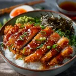 Japanese Katsu Bowls with Tonkatsu Sauce