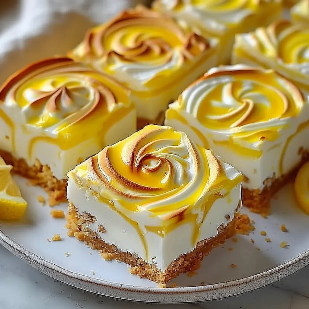 Irresistible Lemon Marbled Cheesecake Bars A Slice of Bliss
