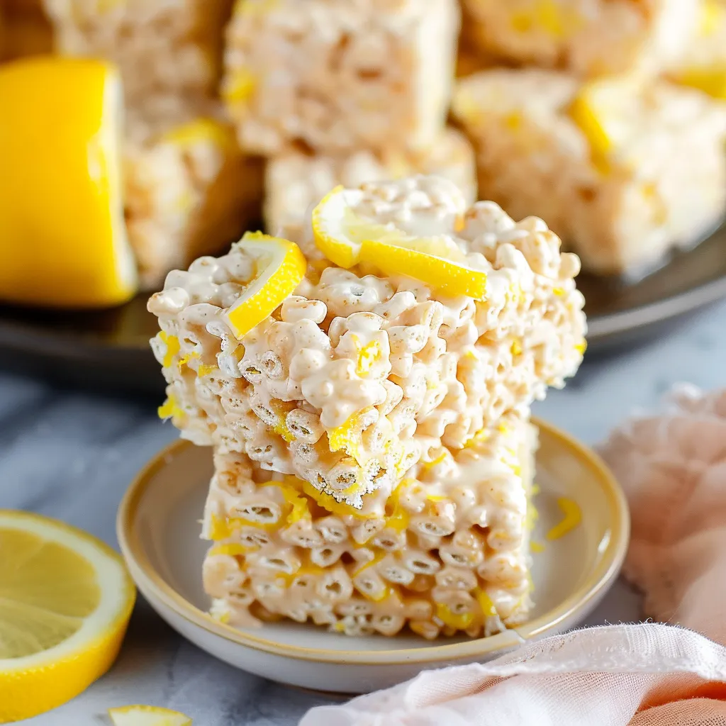 Delicious Lemon Rice Krispie Treats A Tangy Sweet Delight