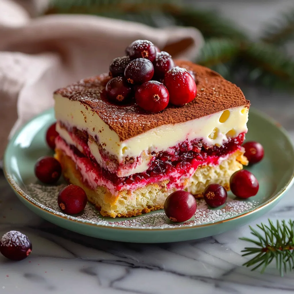 Delicious Luxe Cranberry Tiramisu Indulge in This Decadent Dessert