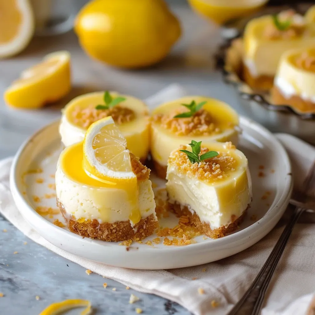 Delicious Mini Lemon Cheesecake Bites A Perfect Dessert Treat