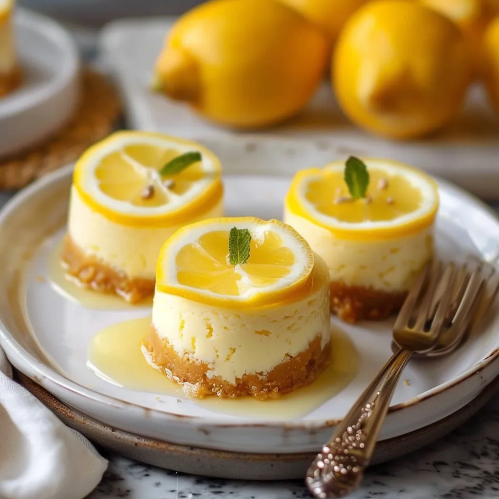 Mini Lemon Cheesecake Bites
