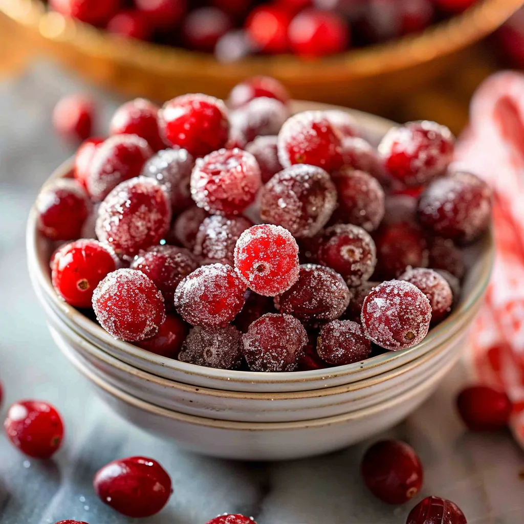 Delicious No Added Sugar Sugared Cranberries for GuiltFree Snacking