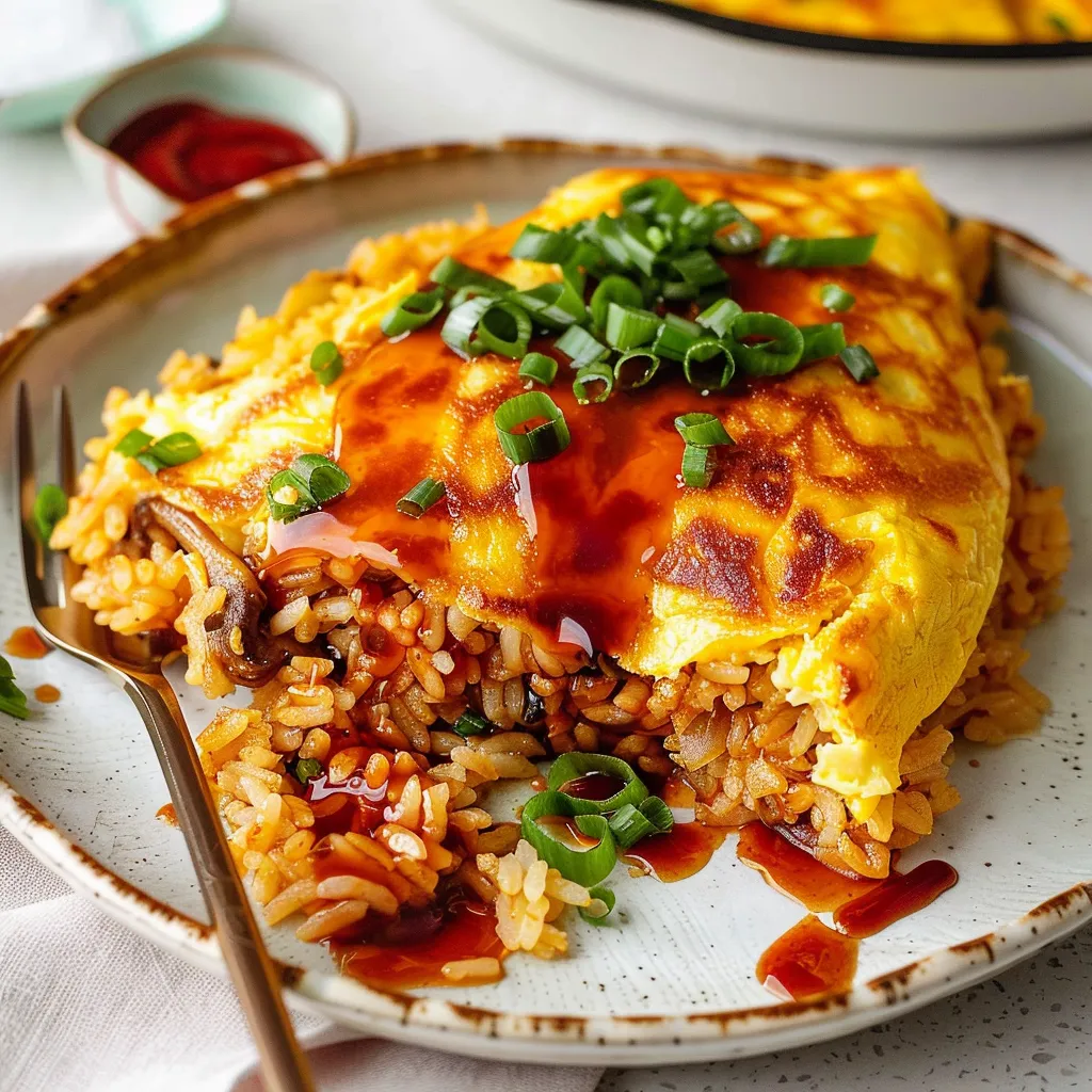 Omurice (Japanese Rice Omelet)