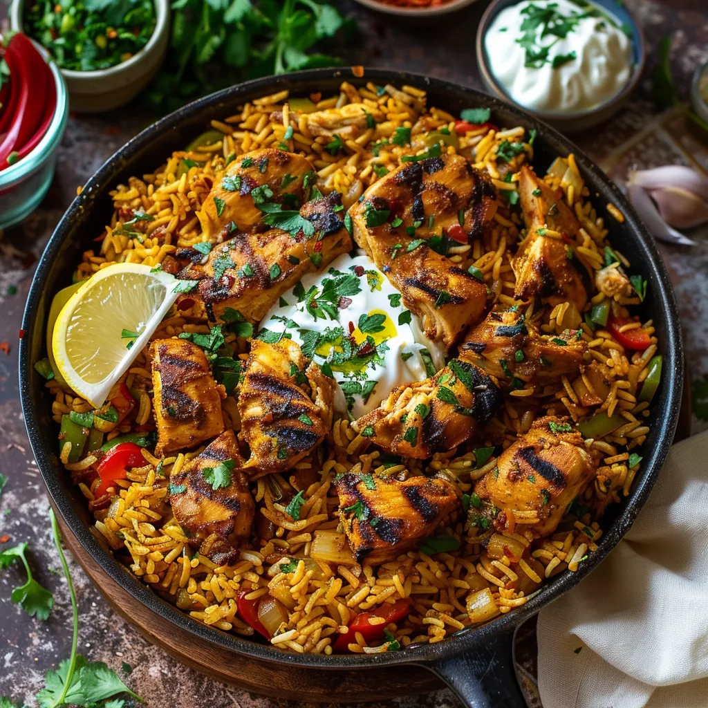 One Pot Chicken Shawarma Rice