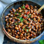 Pan Fried Black eyed Peas