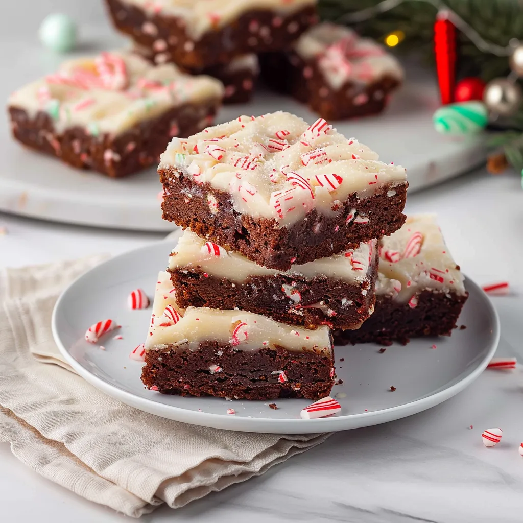 peppermint bark brownies