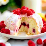 Raspberry Angel Food Cake