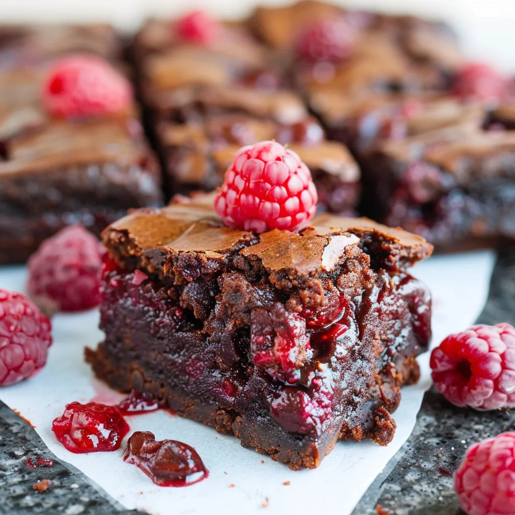 Decadent Raspberry Brownies Irresistible Chocolate Delight