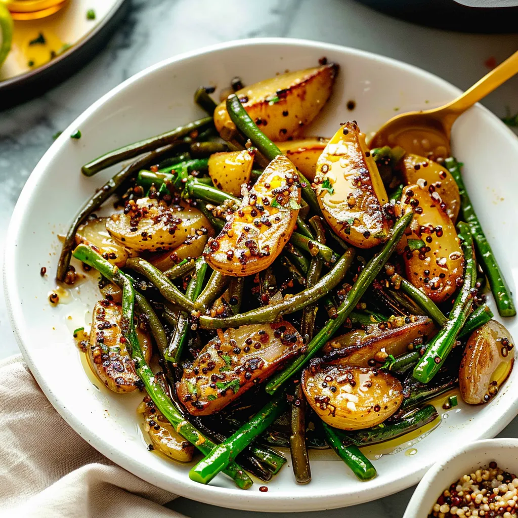 Roasted Garlic Green Beans
