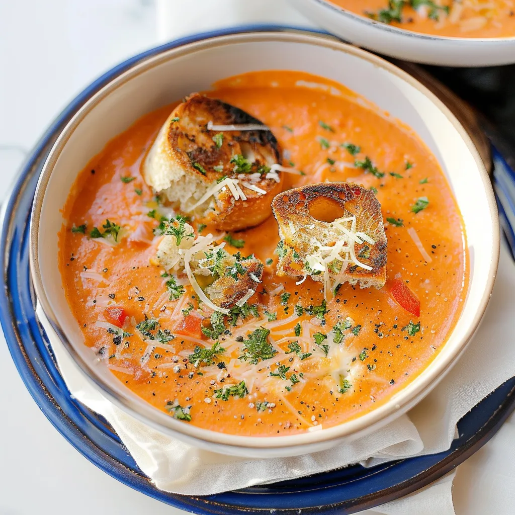 Savory Roasted Red Pepper Gouda Soup Recipe to Delight You