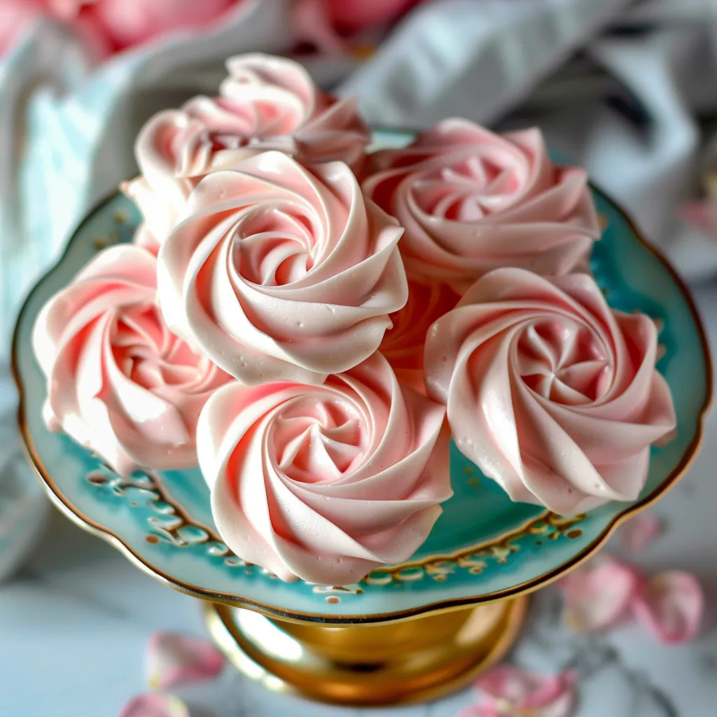 Delicious Rose Meringue Cookies A Perfect Sweet Treat