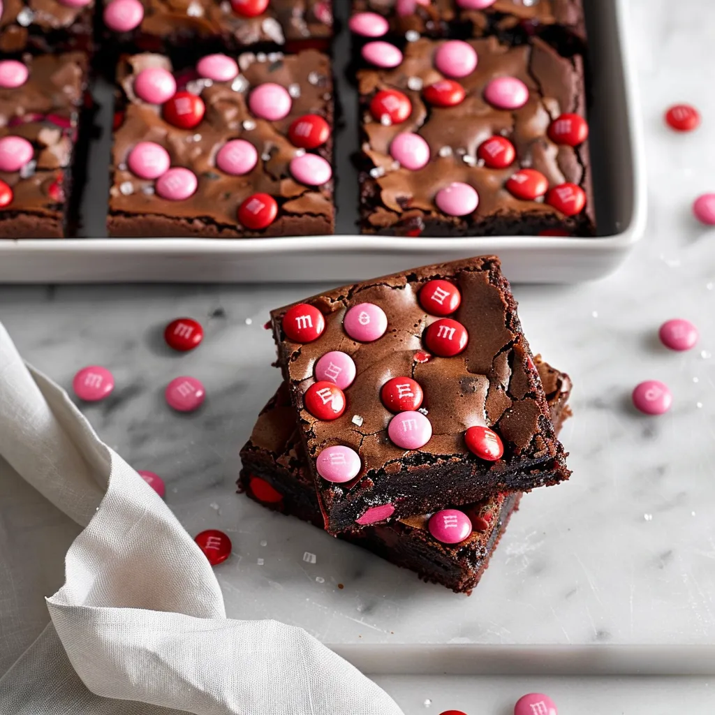 Delicious Valentines MMs Brownies Recipe for Sweethearts