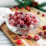 Vanilla Sugared Cranberries