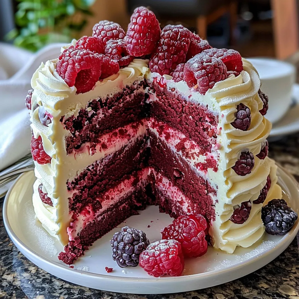 White Chocolate Raspberry Dream Cake