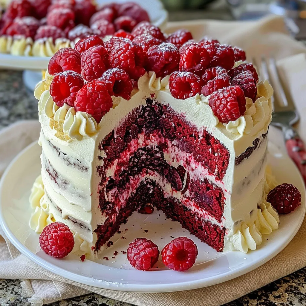 White Chocolate Raspberry Dream Cake