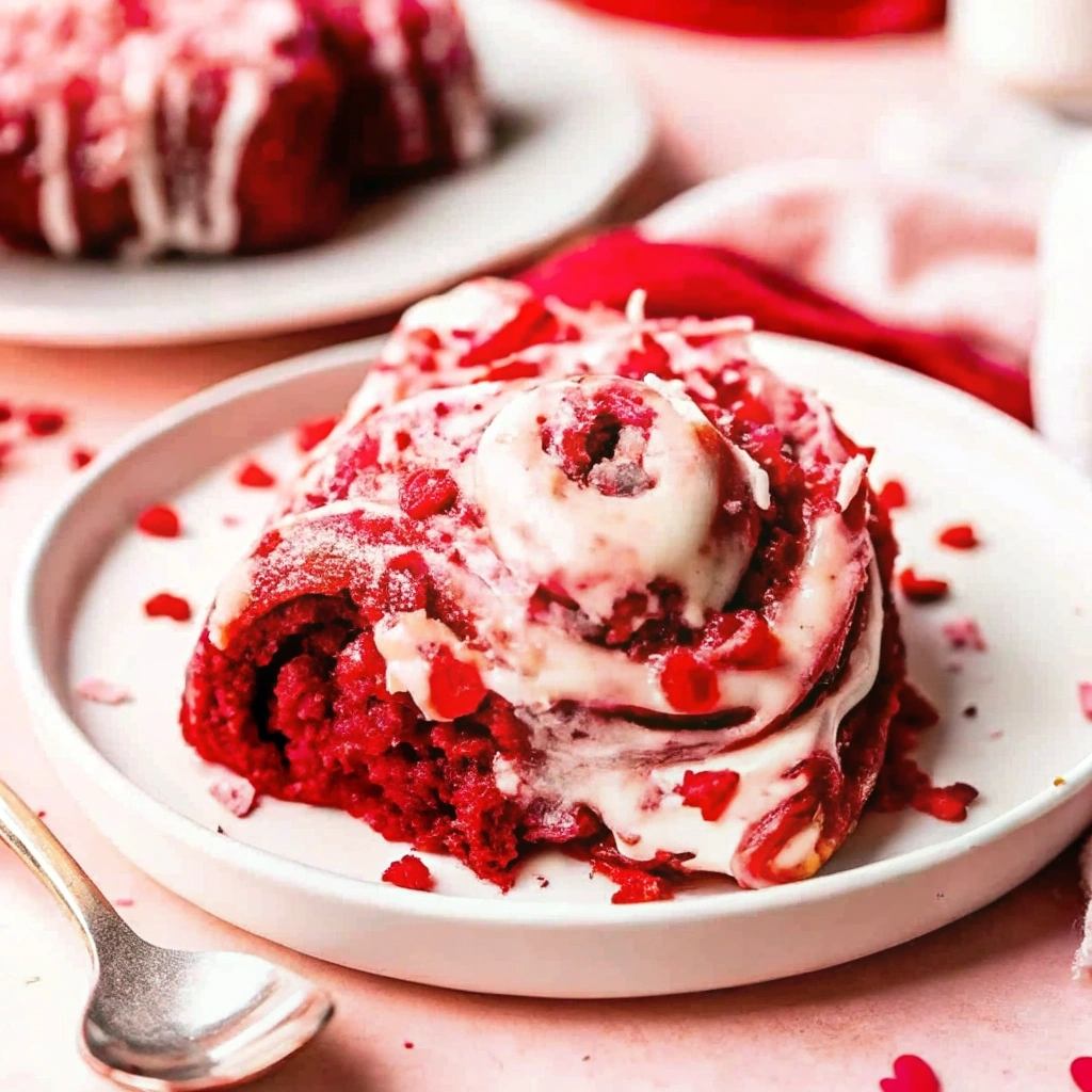 Irresistible Red Velvet Valentines Day Cinnamon Rolls Recipe