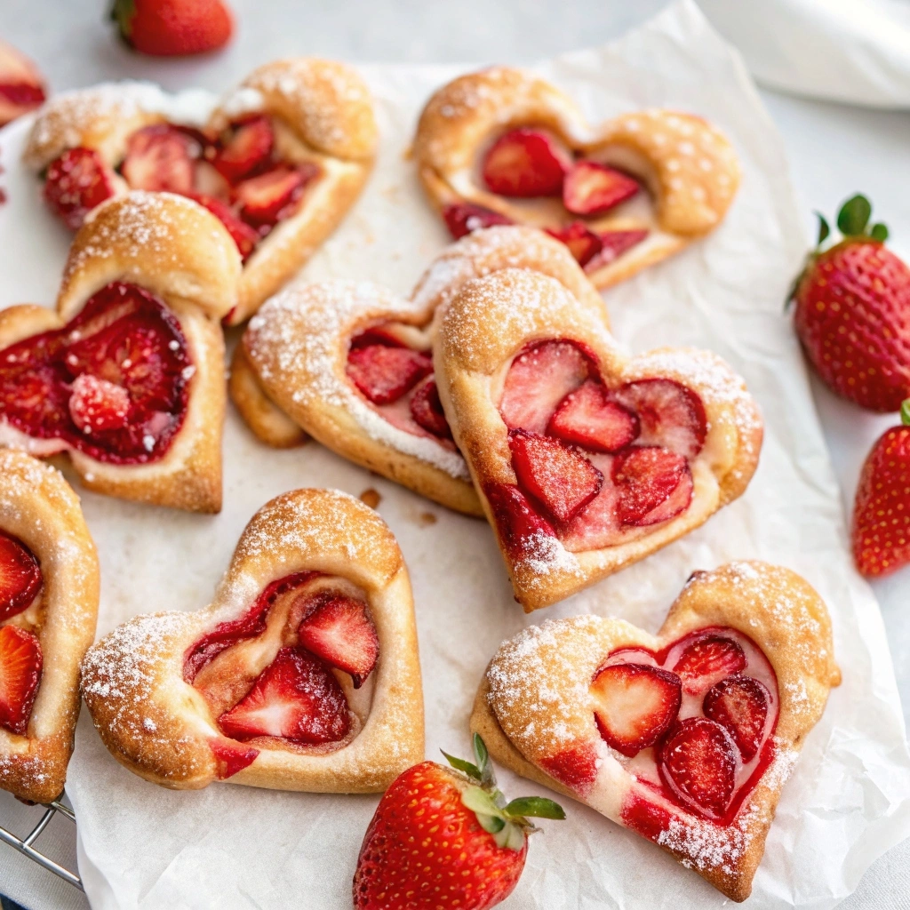 Delicious Vegan Strawberry Cream Heart Danish Recipe to Try