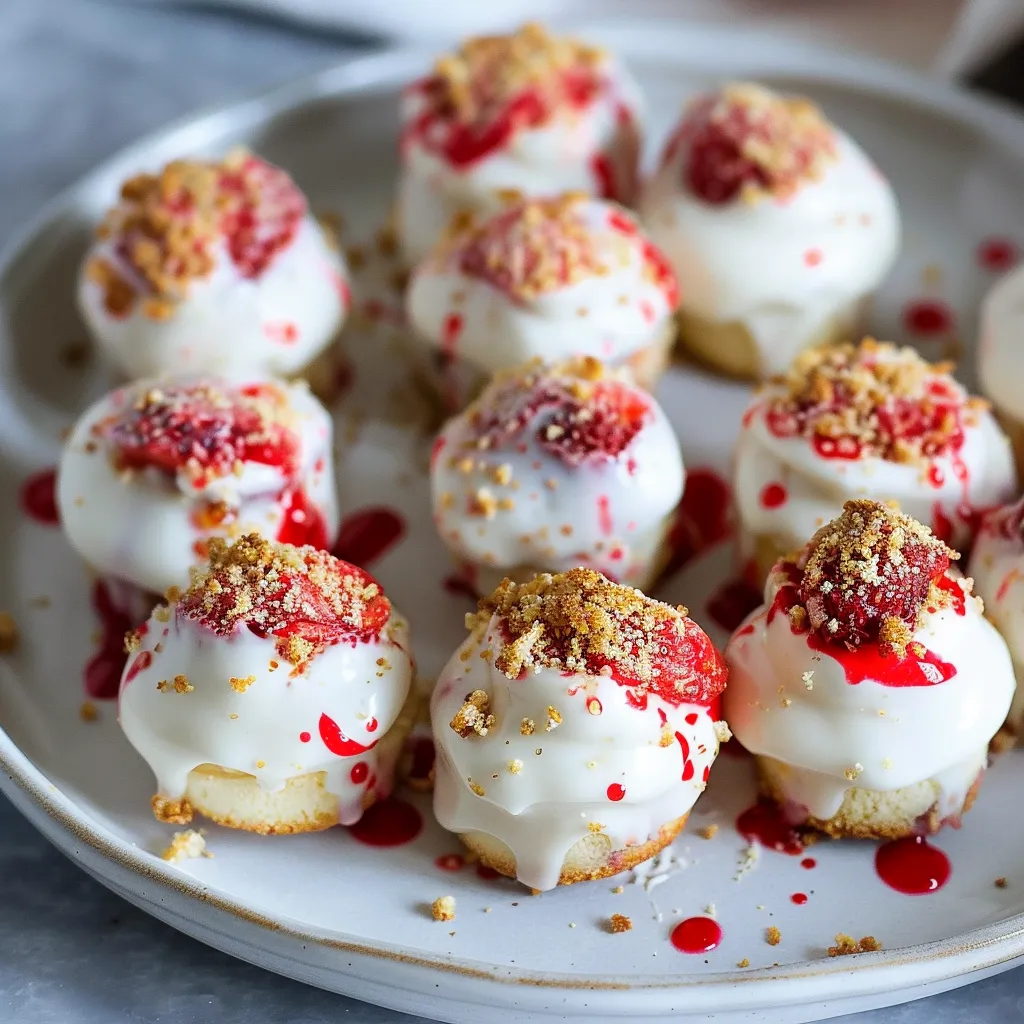 5 INGREDIENT STRAWBERRY SHORTCAKE BITES