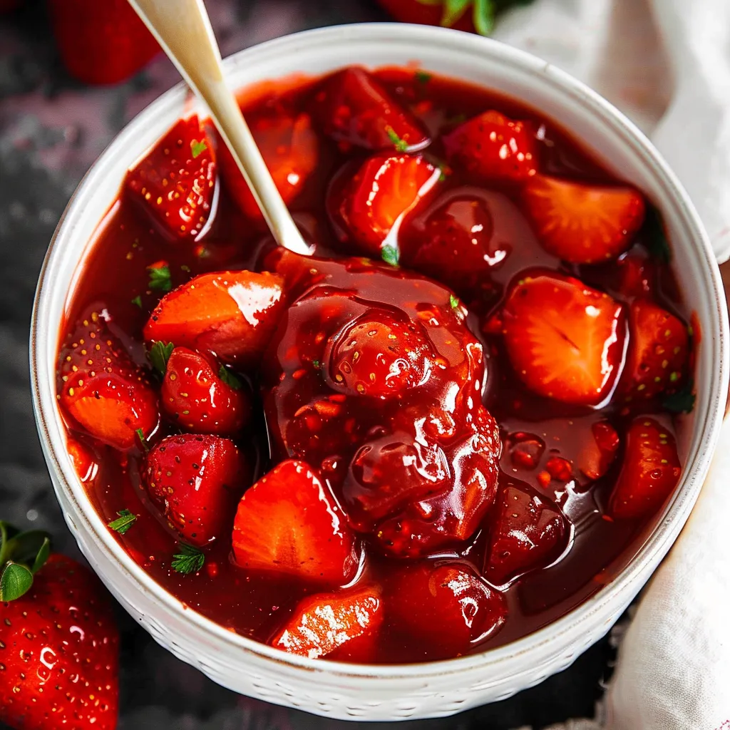 Homemade Strawberry Sauce