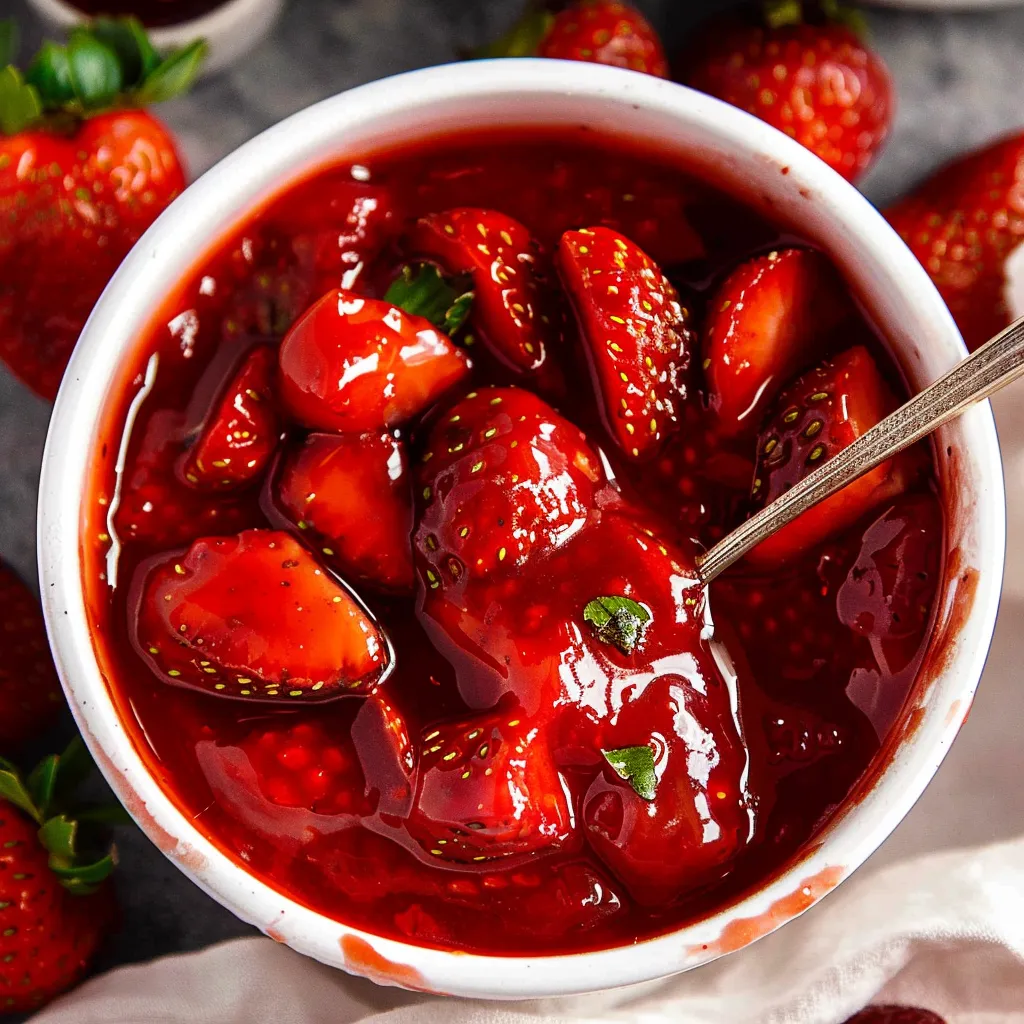 Homemade Strawberry Sauce