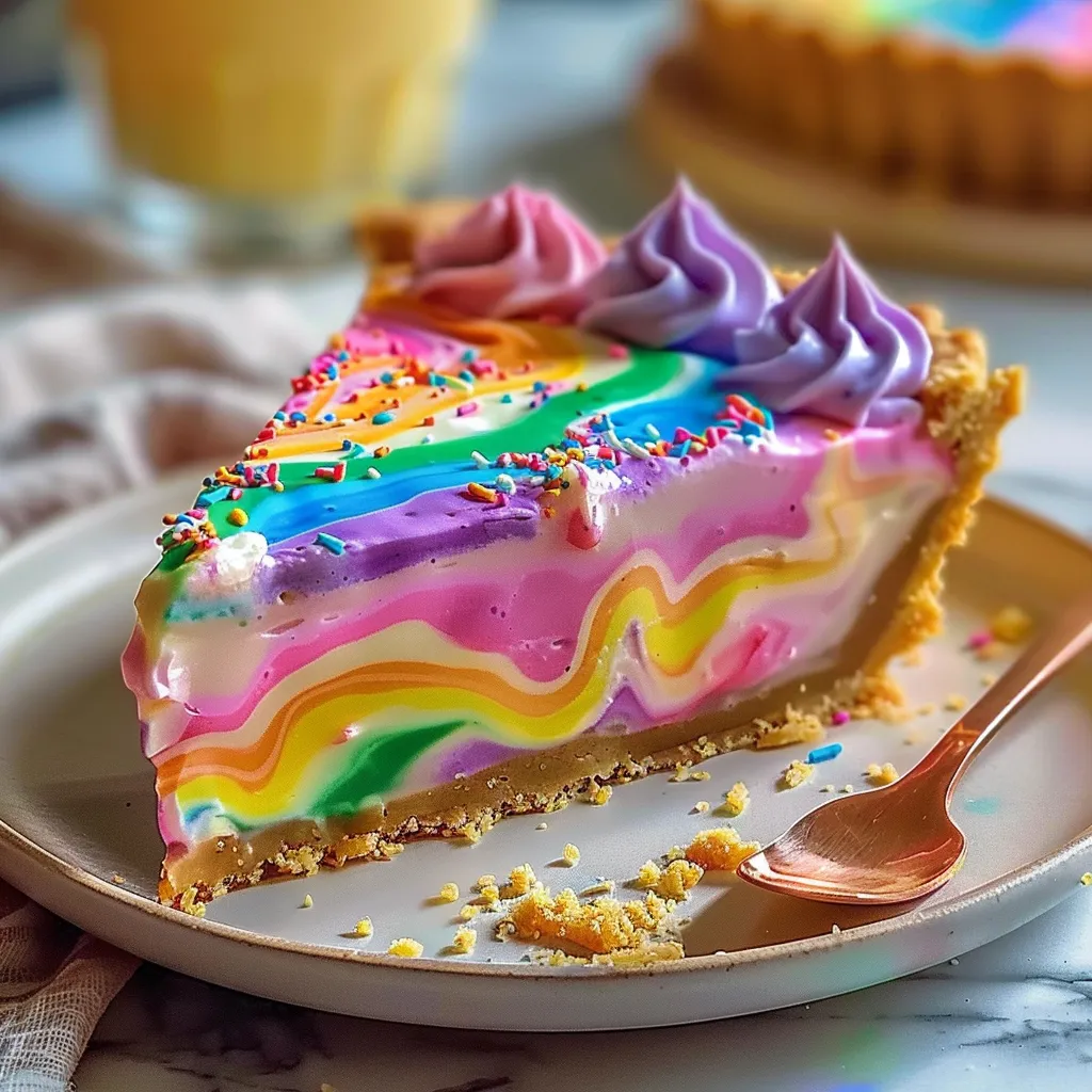 Magical and Easy Rainbow Pie