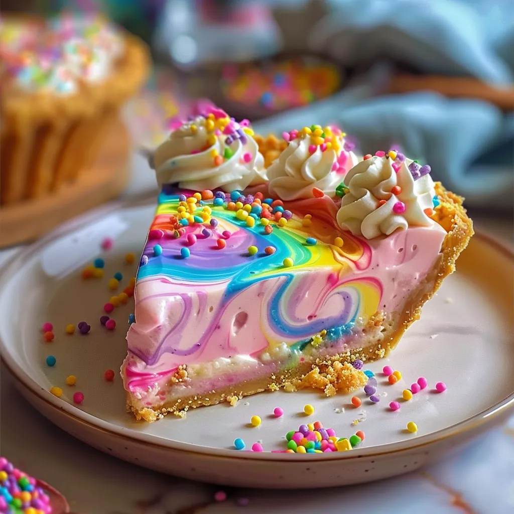 Magical and Easy Rainbow Pie